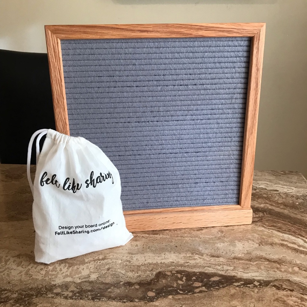 Felt Like Sharing | Oak Wood Felt Letterboard